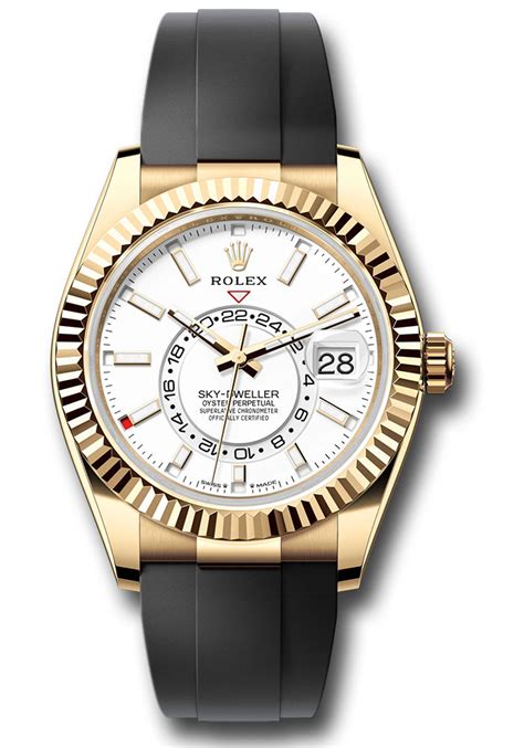 rolex 336238|rolex sky dweller rubber strap.